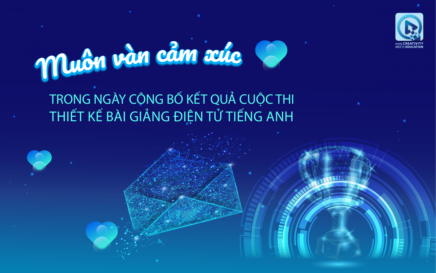 MUÔN VÀN CẢM XÚC TRONG NGÀY CÔNG BỐ KẾT QUẢ CUỘC THI THIẾT KẾ BÀI GIẢNG ĐIỆN TỬ TIẾNG ANH